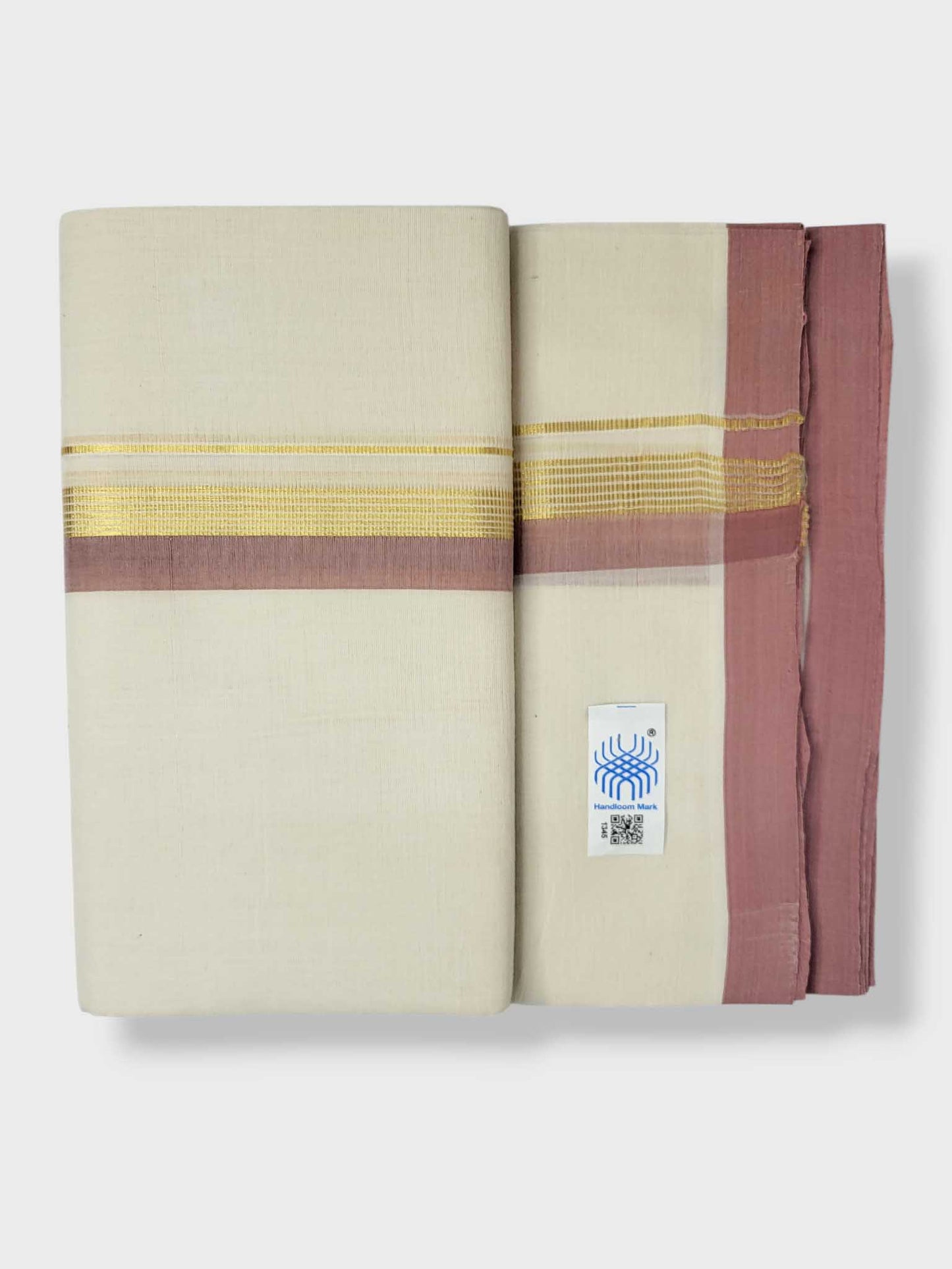 Kerala Balaramapuram Pure Cotton Handloom Mundu/Dhoti
