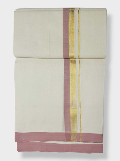 Kerala Balaramapuram Pure Cotton Handloom Mundu/Dhoti