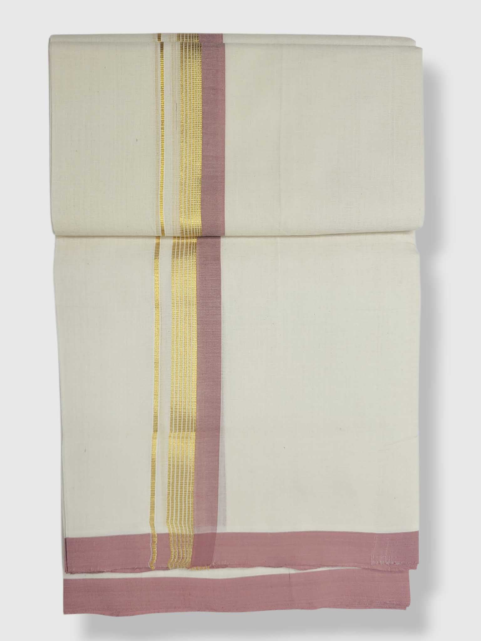 Kerala Balaramapuram Pure Cotton Handloom Mundu/Dhoti