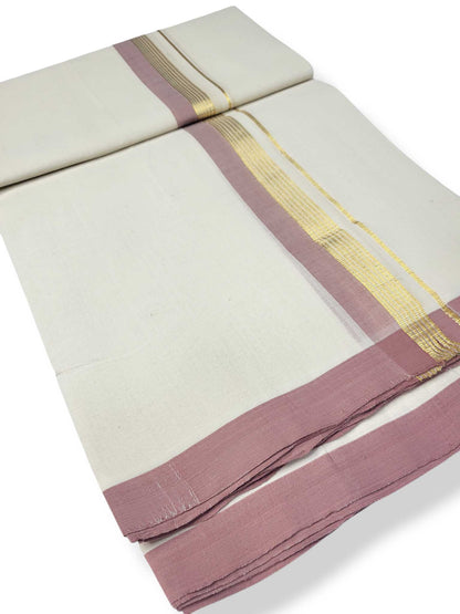 Kerala Balaramapuram Pure Cotton Handloom Mundu/Dhoti