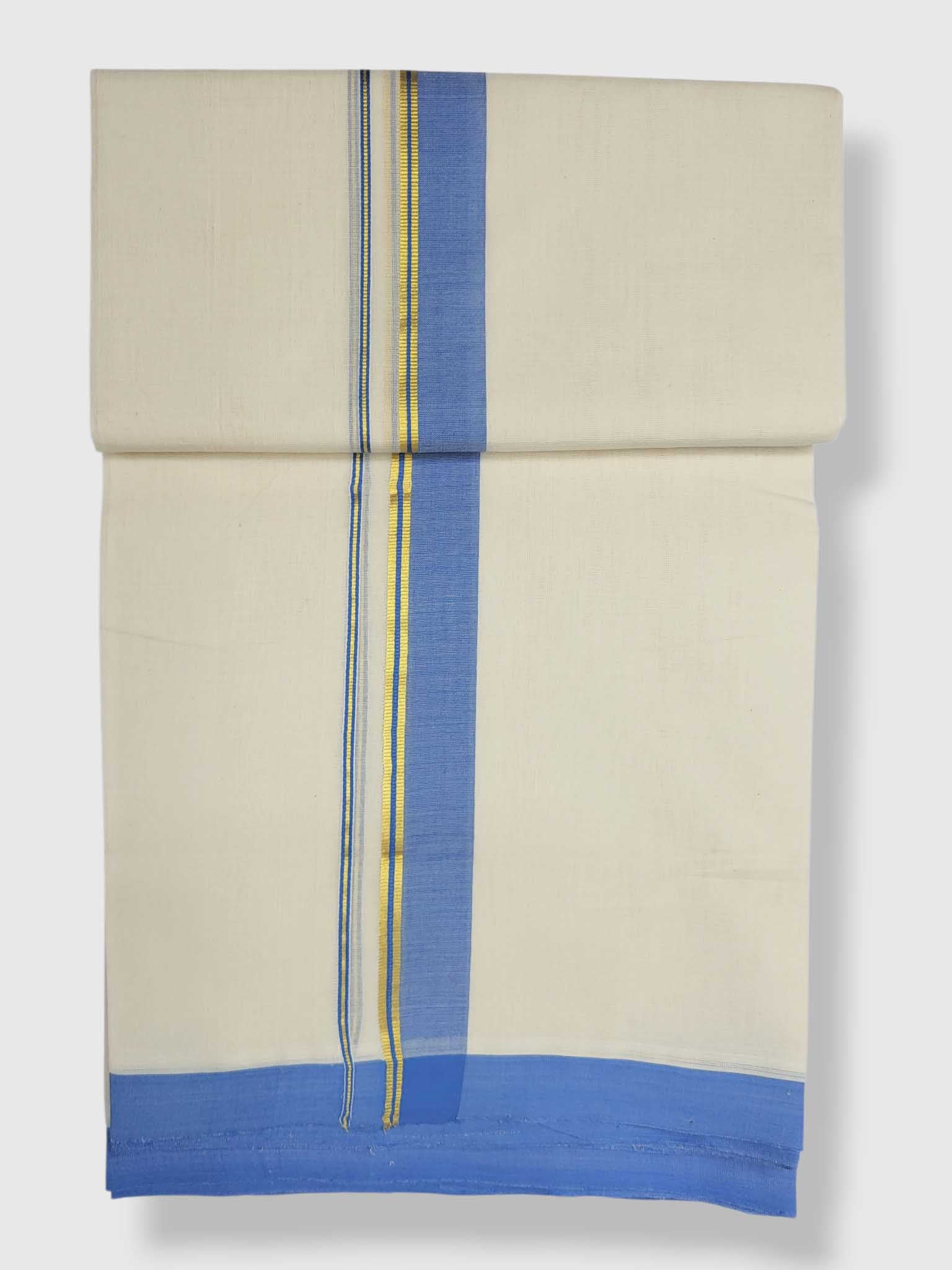 Kerala Balaramapuram Pure Cotton Handloom Mundu/Dhoti