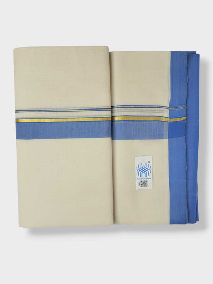 Kerala Balaramapuram Pure Cotton Handloom Mundu/Dhoti