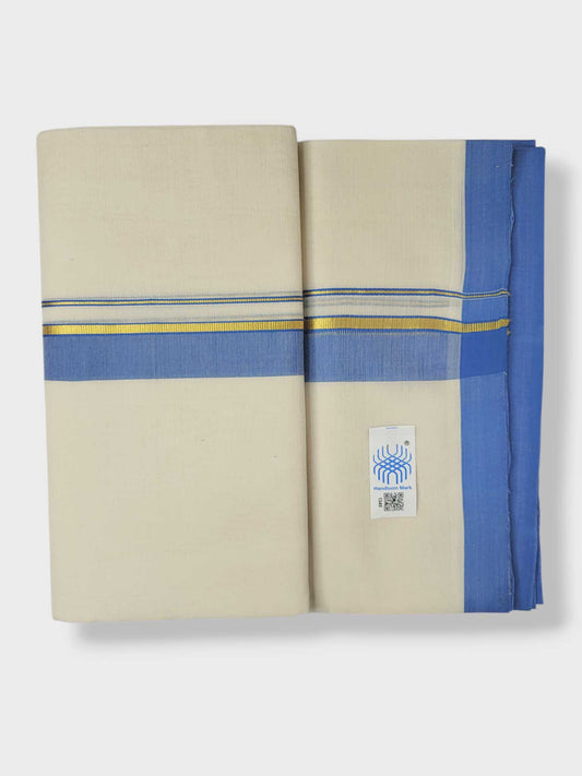 Kerala Balaramapuram Pure Cotton Handloom Mundu/Dhoti