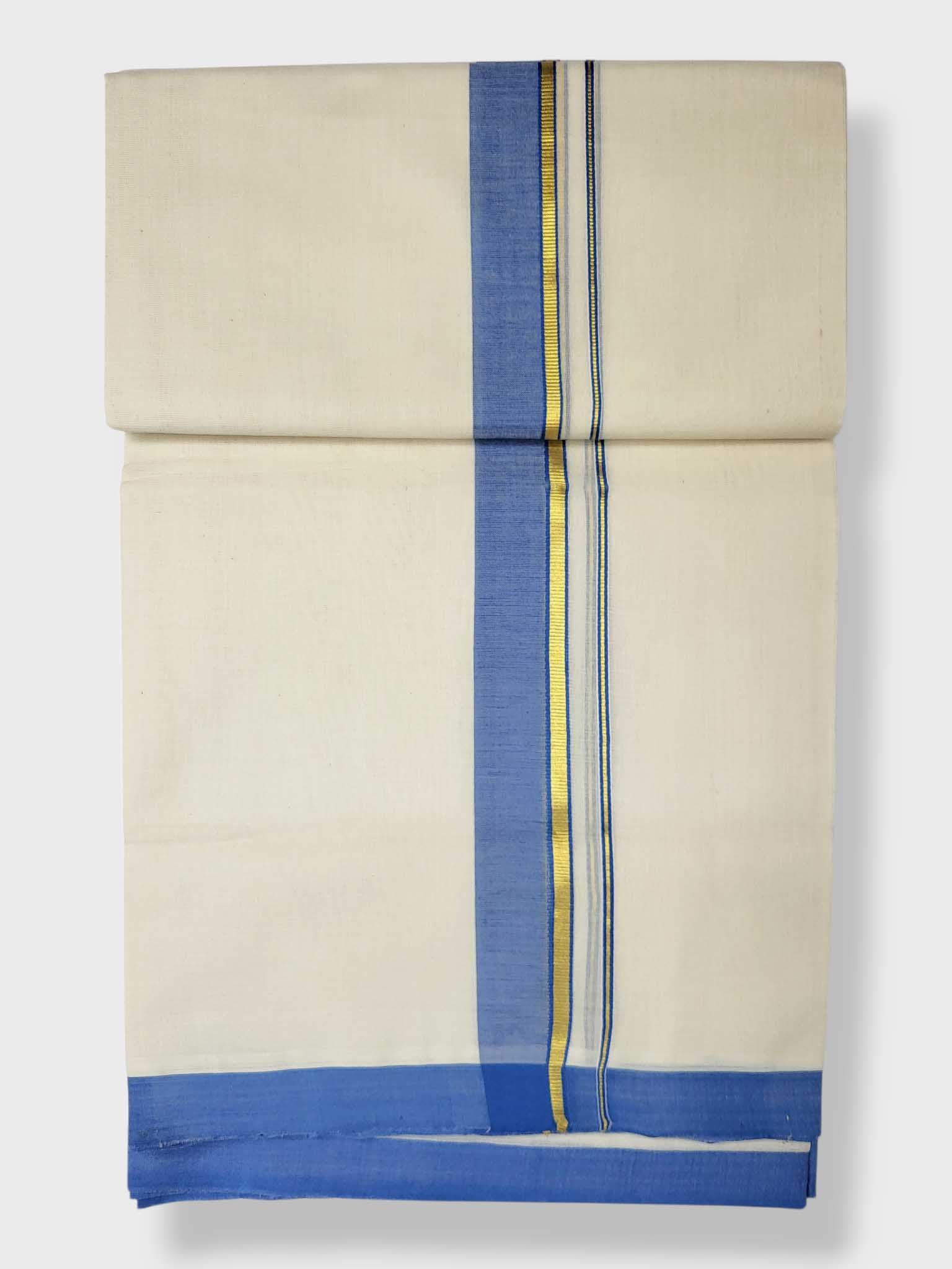 Kerala Balaramapuram Pure Cotton Handloom Mundu/Dhoti