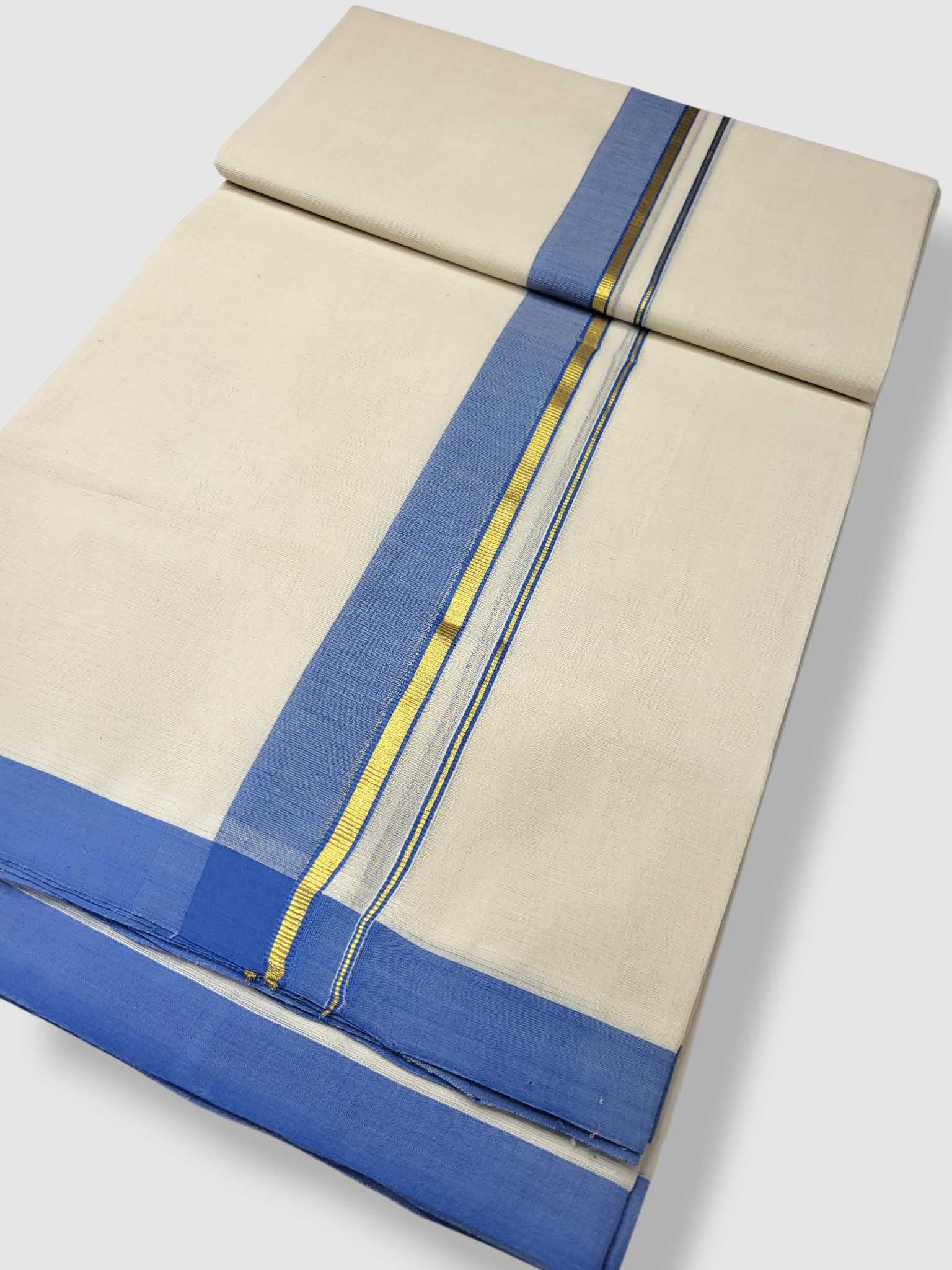 Kerala Balaramapuram Pure Cotton Handloom Mundu/Dhoti