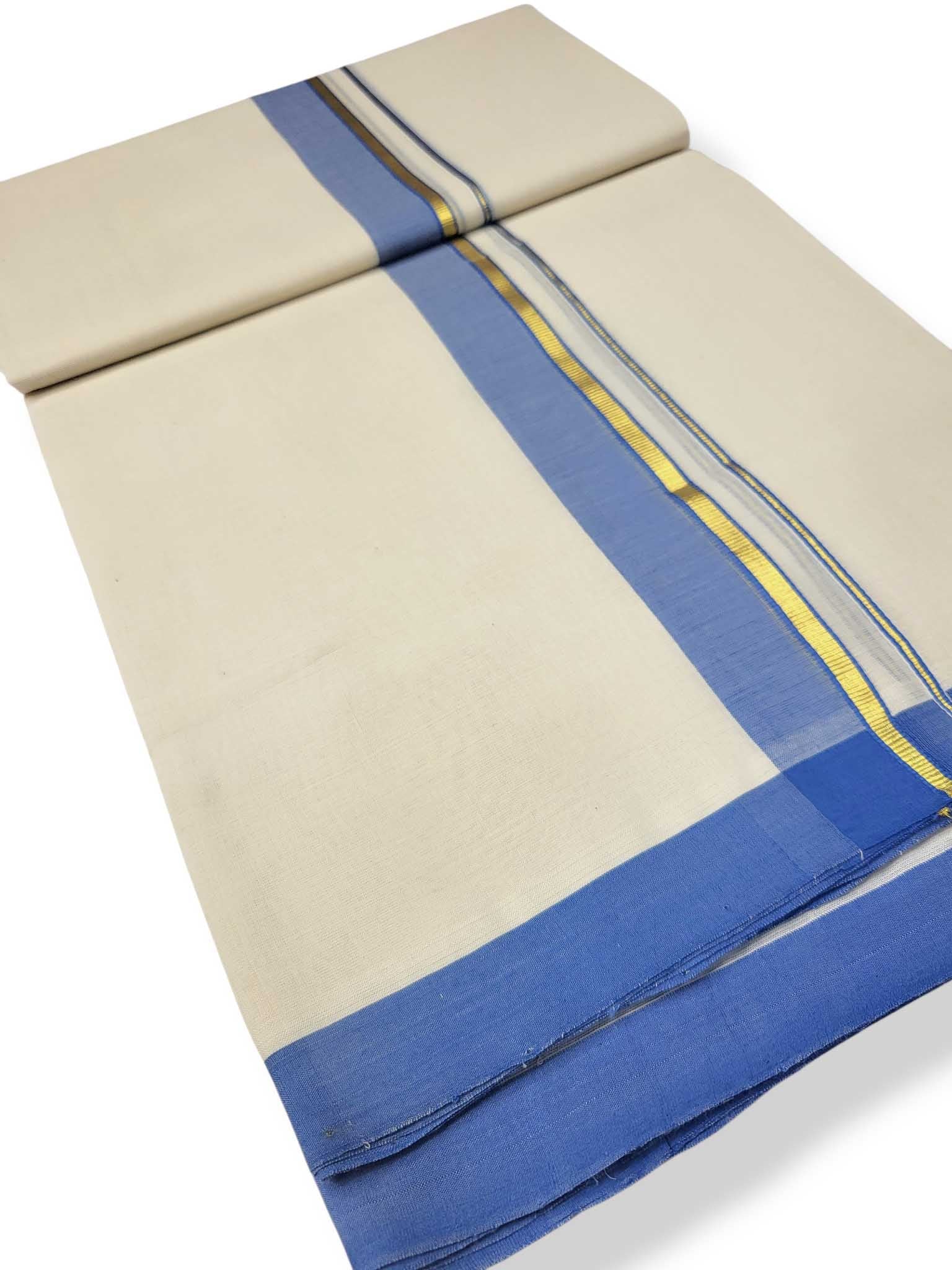 Kerala Balaramapuram Pure Cotton Handloom Mundu/Dhoti