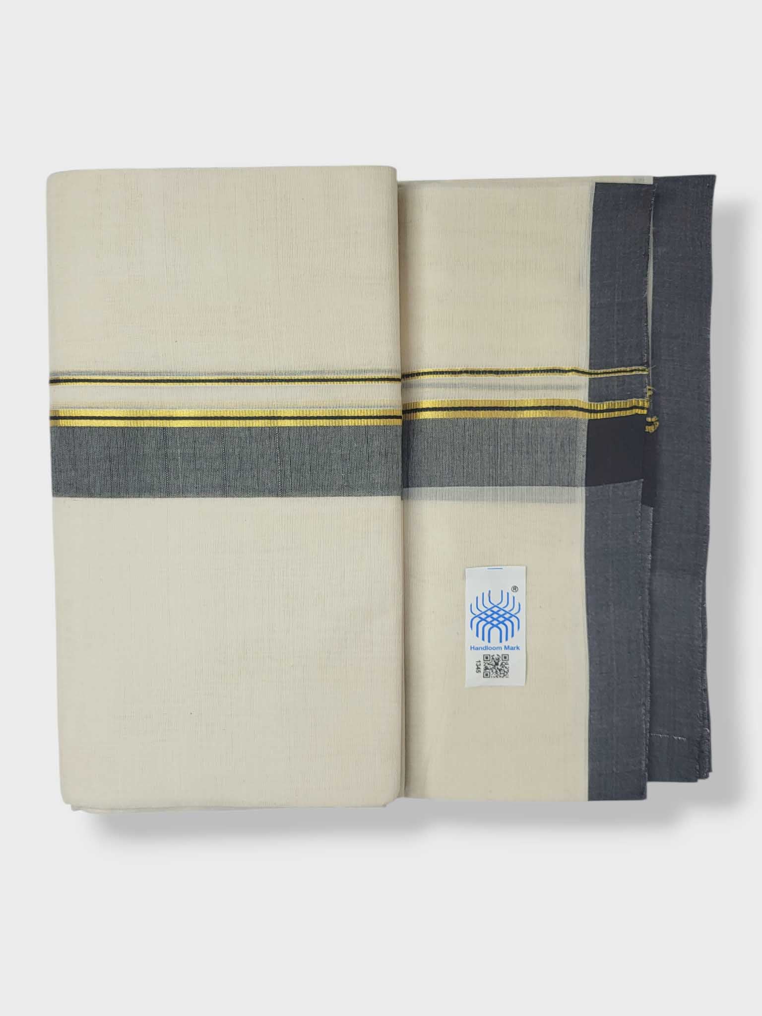 Kerala Balaramapuram Pure Cotton Handloom Mundu/Dhoti