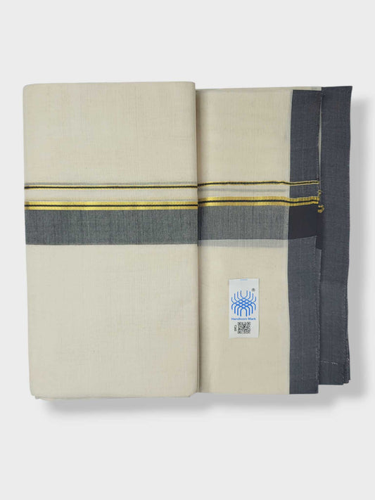 Kerala Balaramapuram Pure Cotton Handloom Mundu/Dhoti