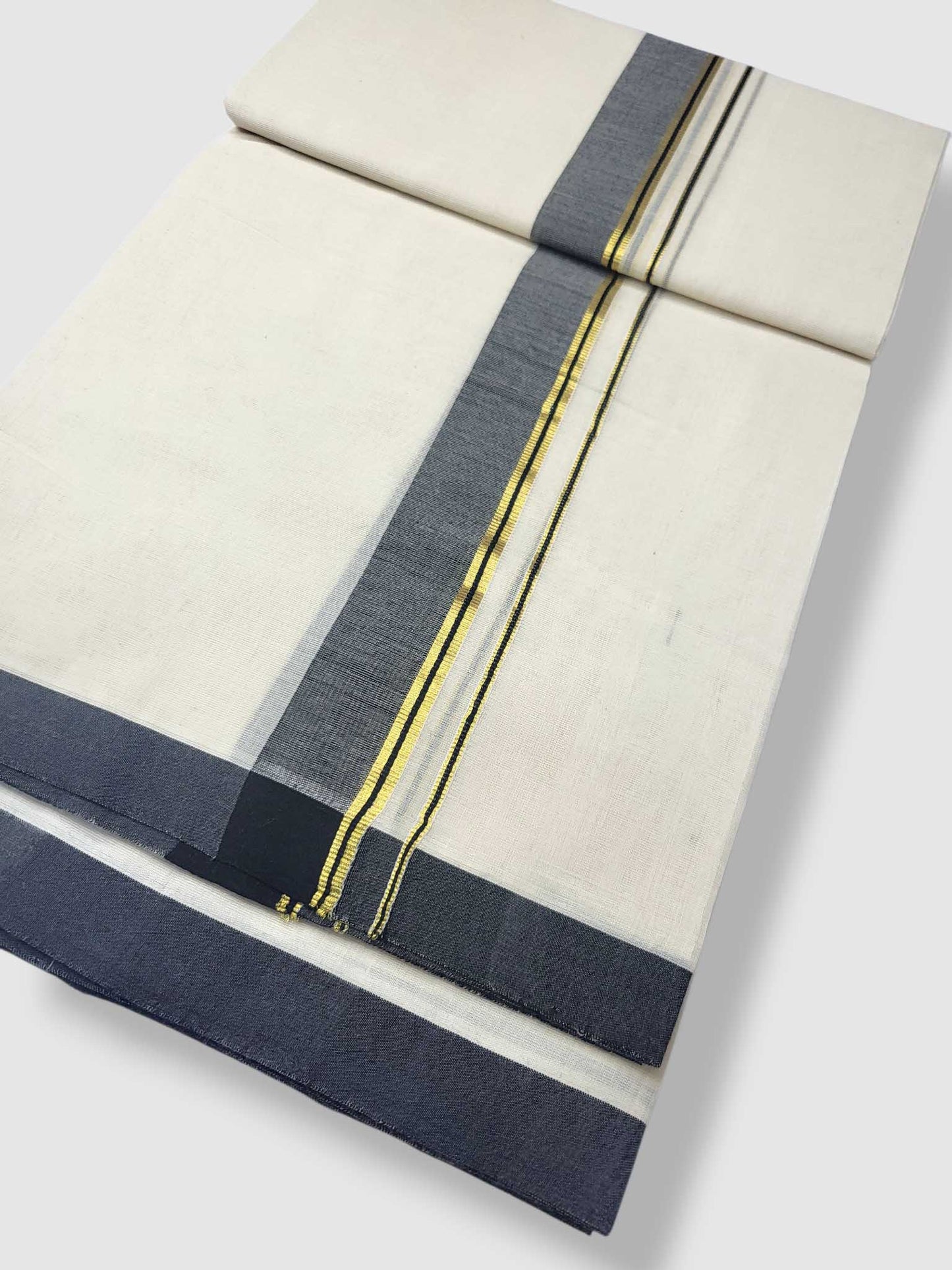 Kerala Balaramapuram Pure Cotton Handloom Mundu/Dhoti