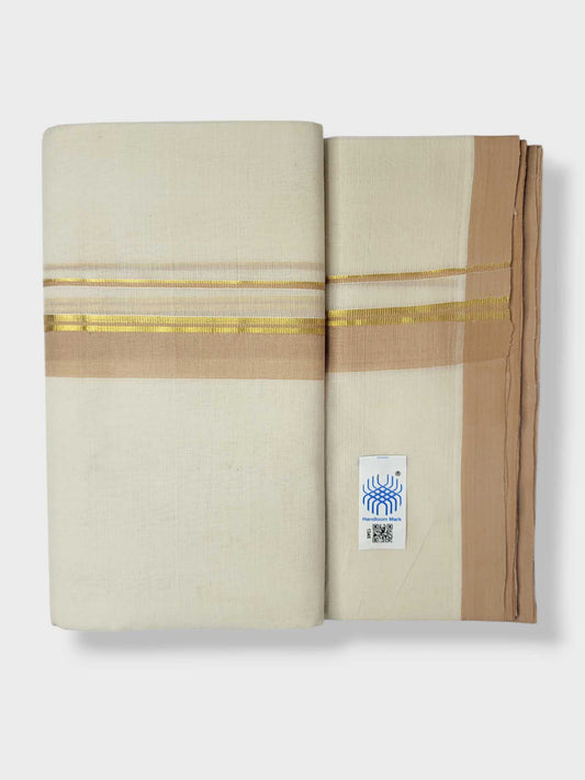 Kerala Balaramapuram Pure Cotton Handloom Mundu/Dhoti
