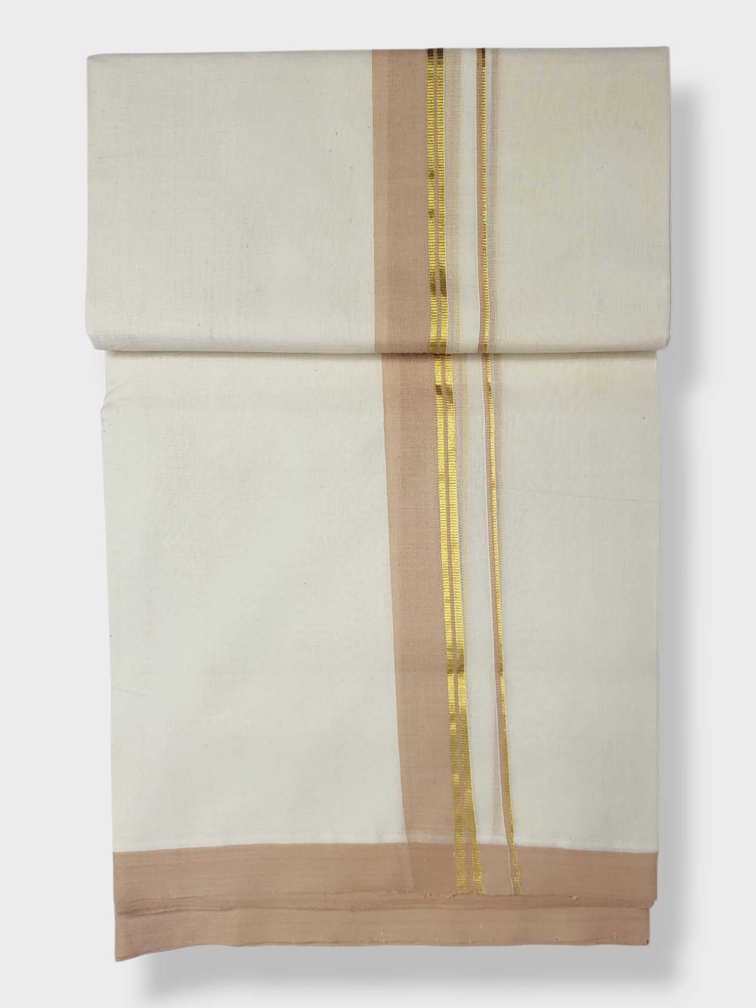 Kerala Balaramapuram Pure Cotton Handloom Mundu/Dhoti