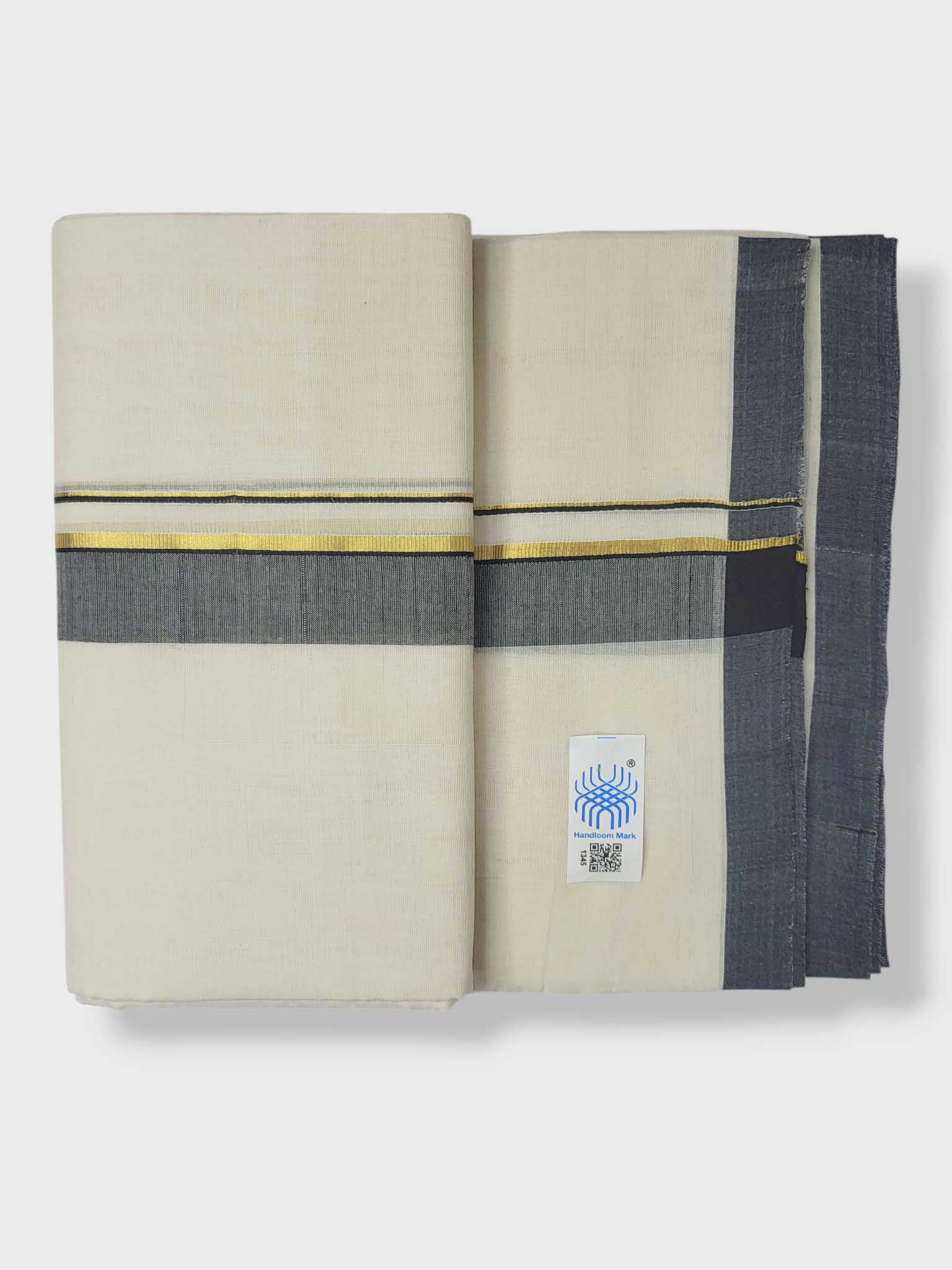 Kerala Balaramapuram Pure Cotton Handloom Mundu/Dhoti