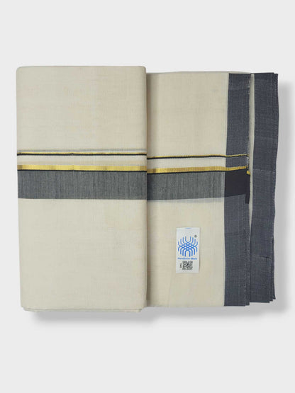 Kerala Balaramapuram Pure Cotton Handloom Mundu/Dhoti