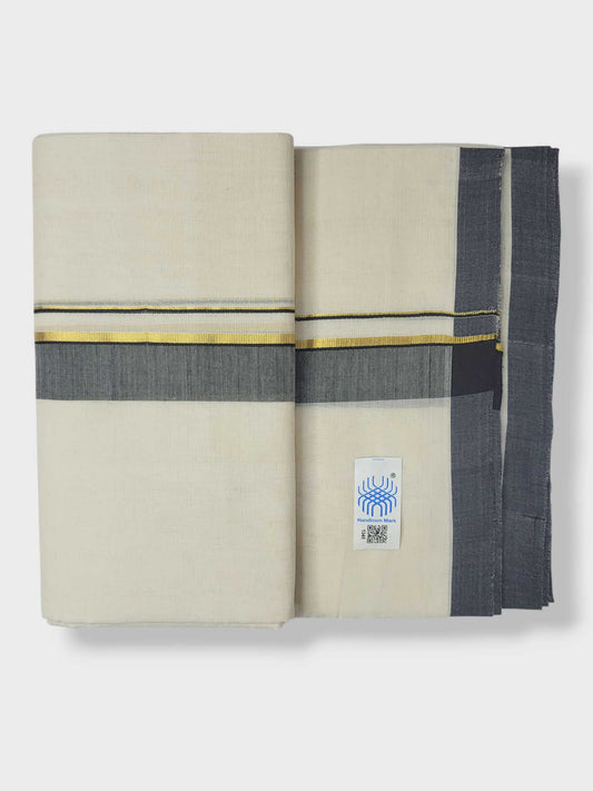Kerala Balaramapuram Pure Cotton Handloom Mundu/Dhoti
