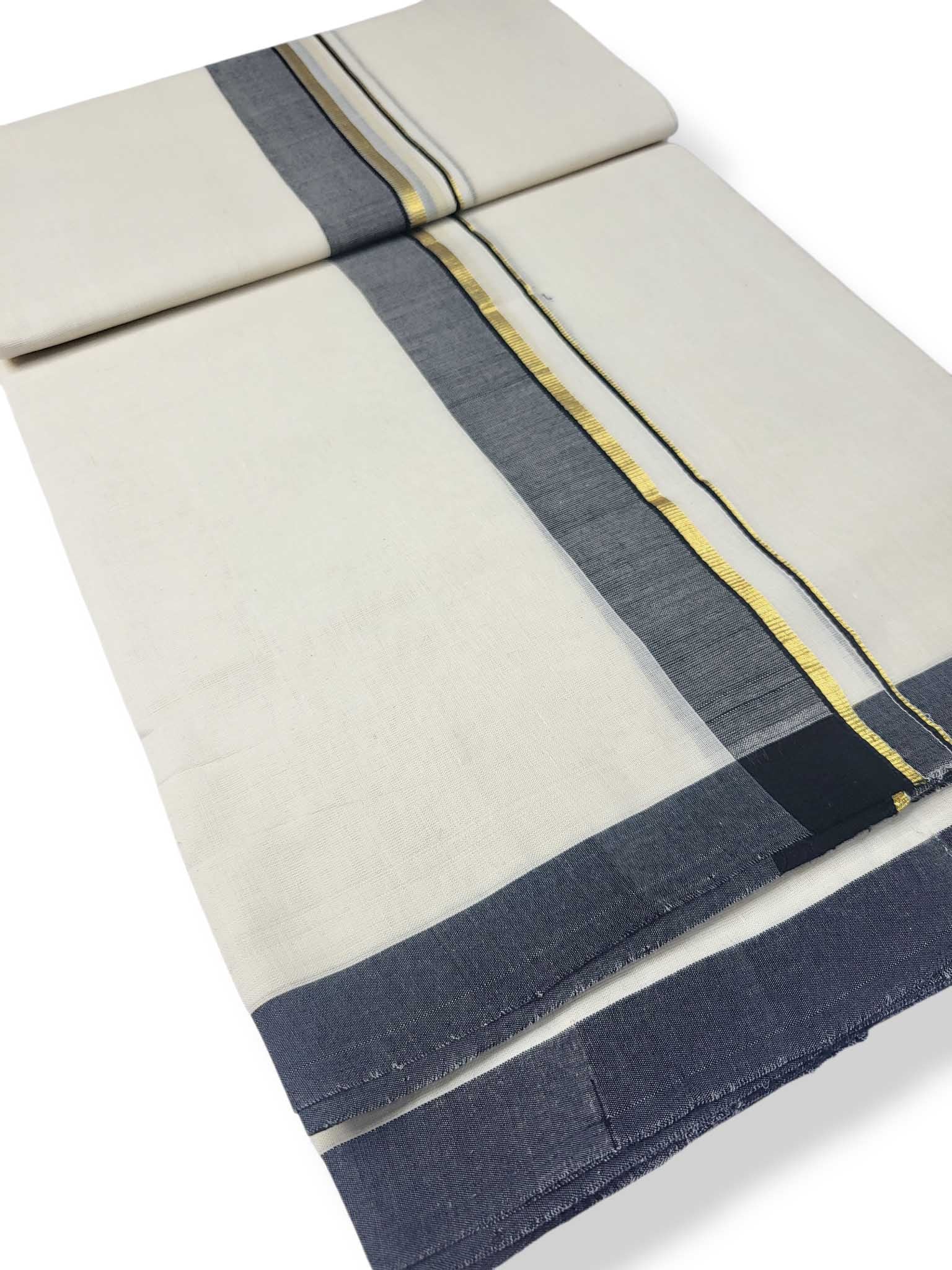 Kerala Balaramapuram Pure Cotton Handloom Mundu/Dhoti