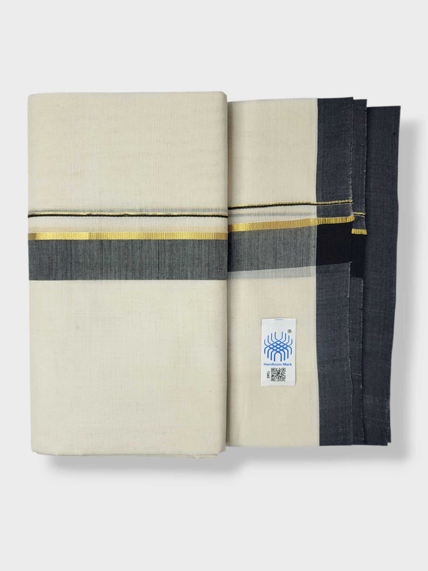 Kerala Balaramapuram Pure Cotton Handloom Mundu/Dhoti