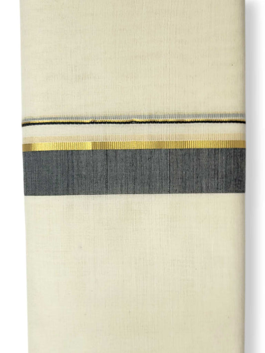 Kerala Balaramapuram Pure Cotton Handloom Mundu/Dhoti