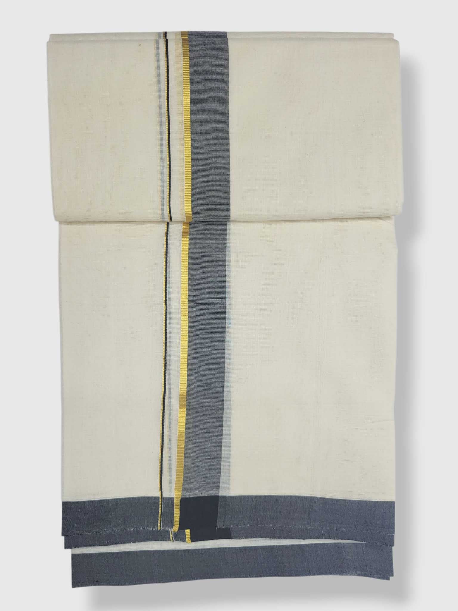 Kerala Balaramapuram Pure Cotton Handloom Mundu/Dhoti