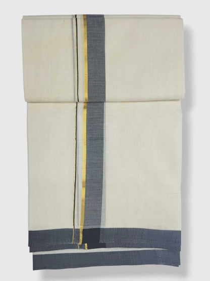 Kerala Balaramapuram Pure Cotton Handloom Mundu/Dhoti