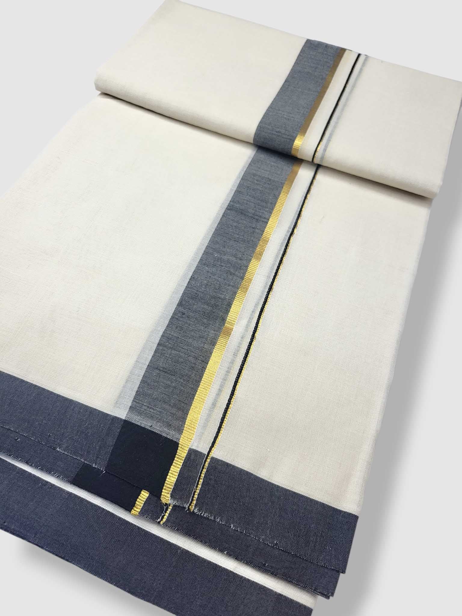 Kerala Balaramapuram Pure Cotton Handloom Mundu/Dhoti