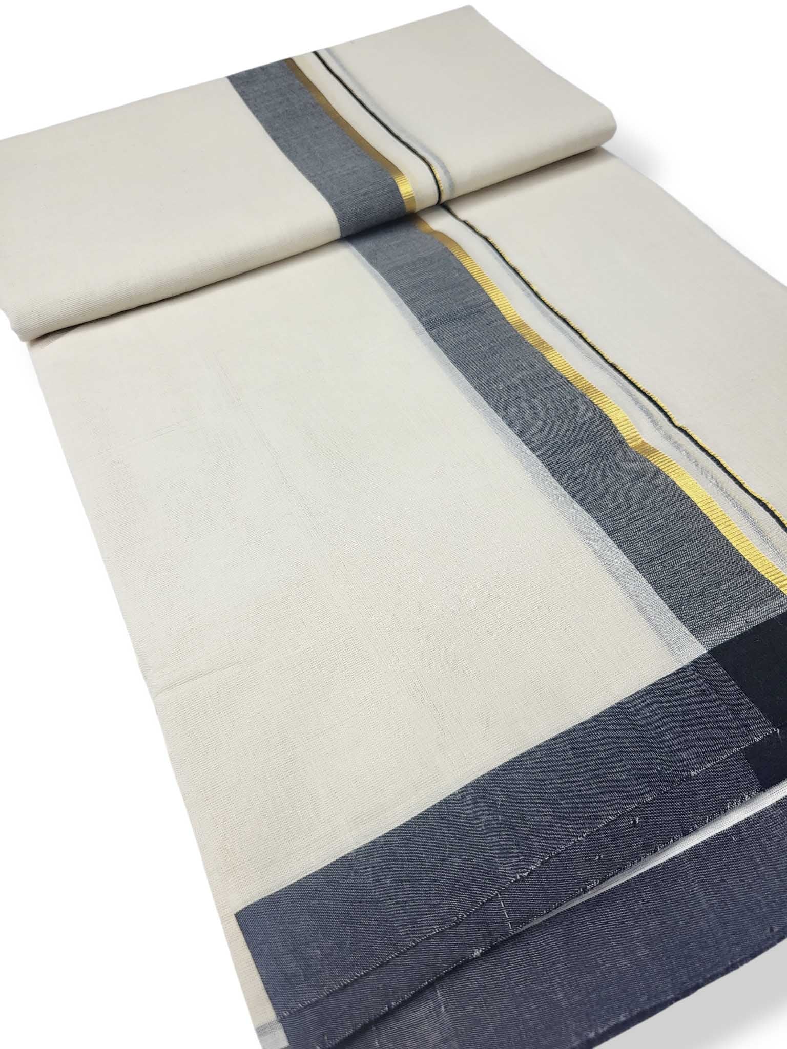 Kerala Balaramapuram Pure Cotton Handloom Mundu/Dhoti