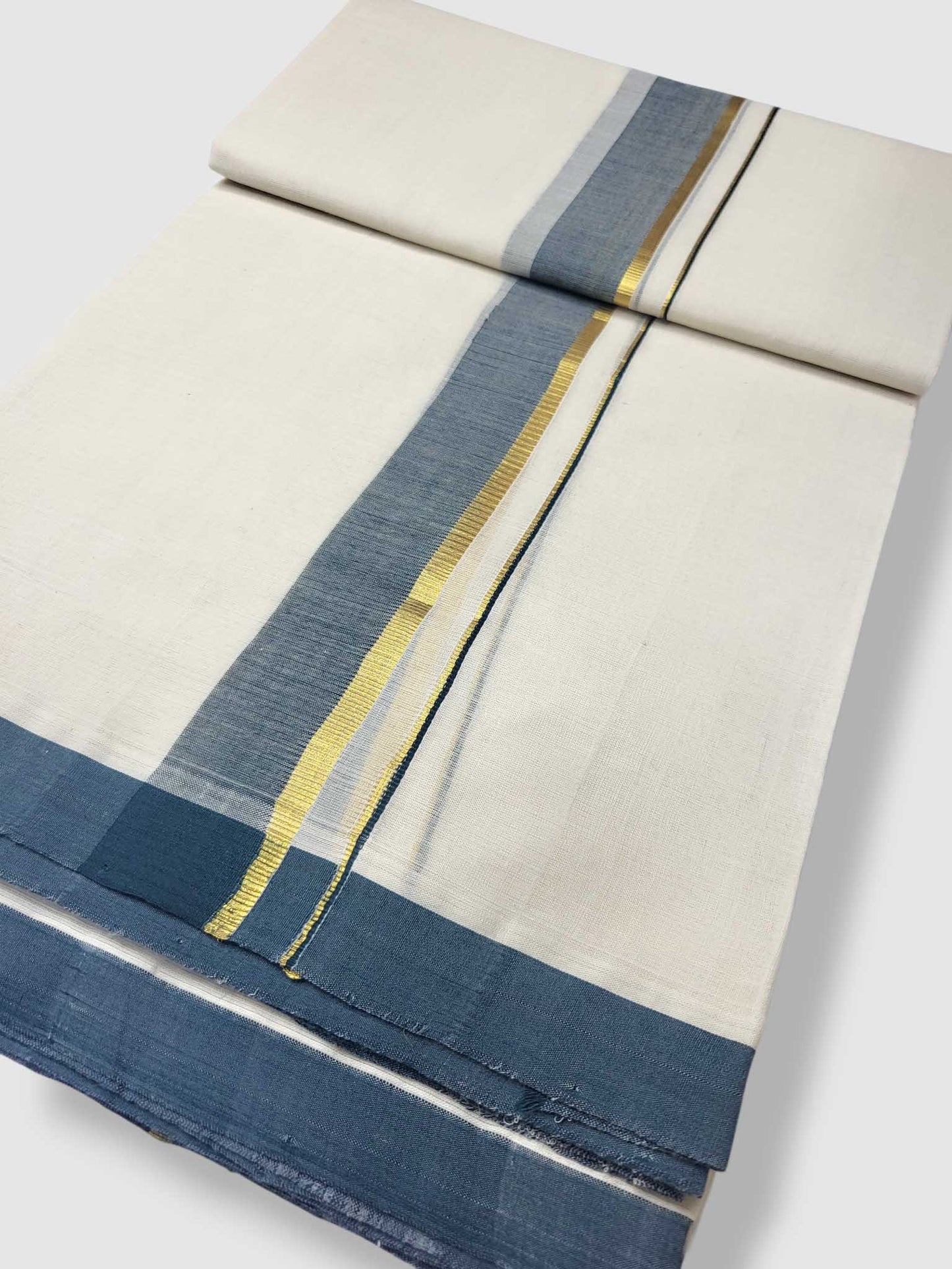 Kerala Balaramapuram Pure Cotton Handloom Mundu/Dhoti