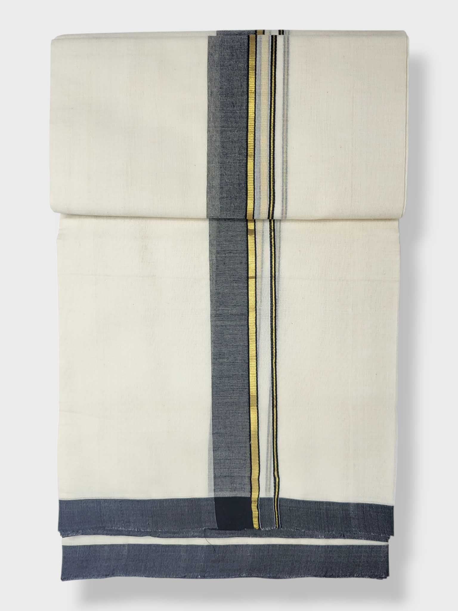 Kerala Balaramapuram Pure Cotton Handloom Mundu/Dhoti