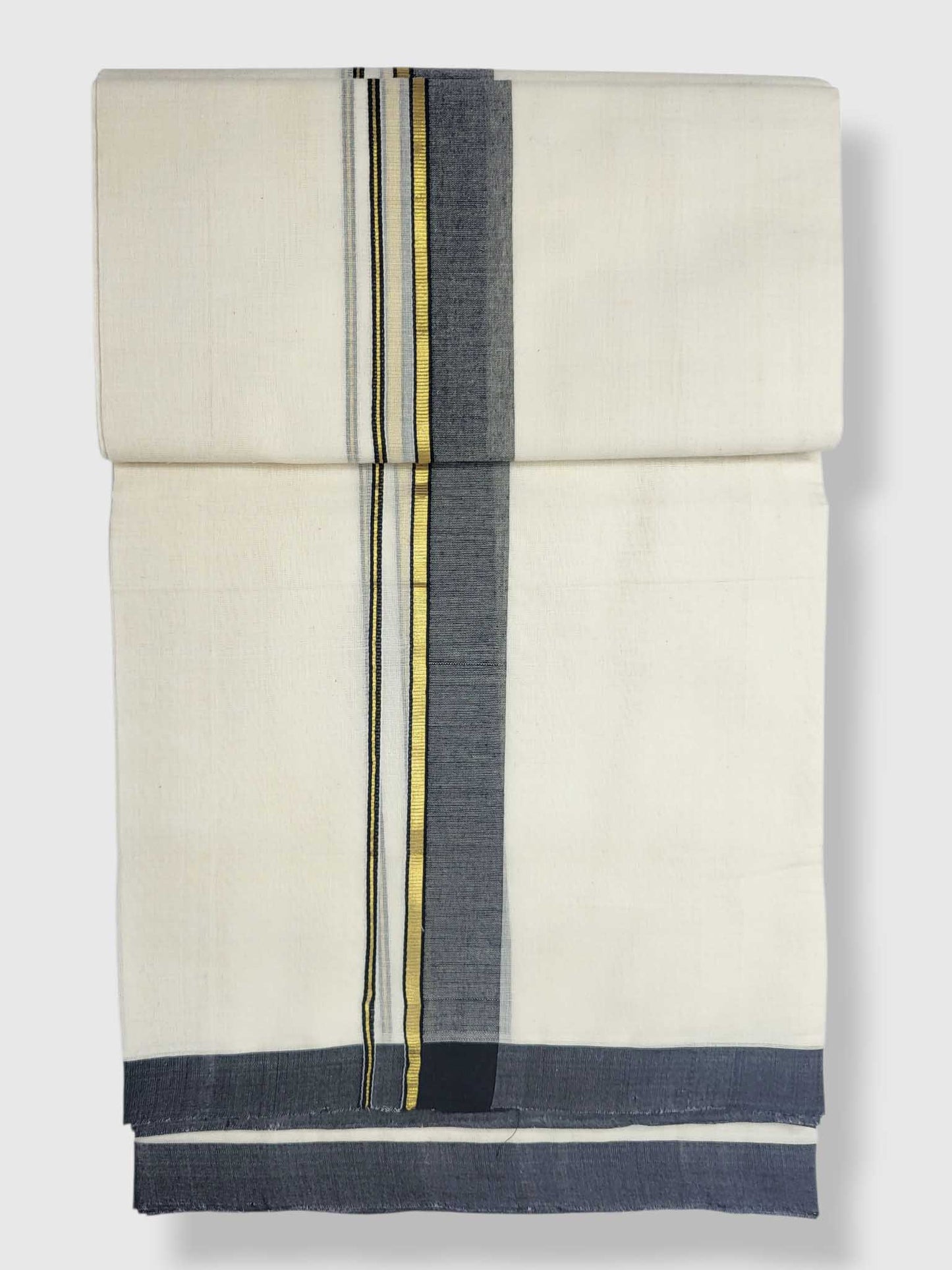 Kerala Balaramapuram Pure Cotton Handloom Mundu/Dhoti