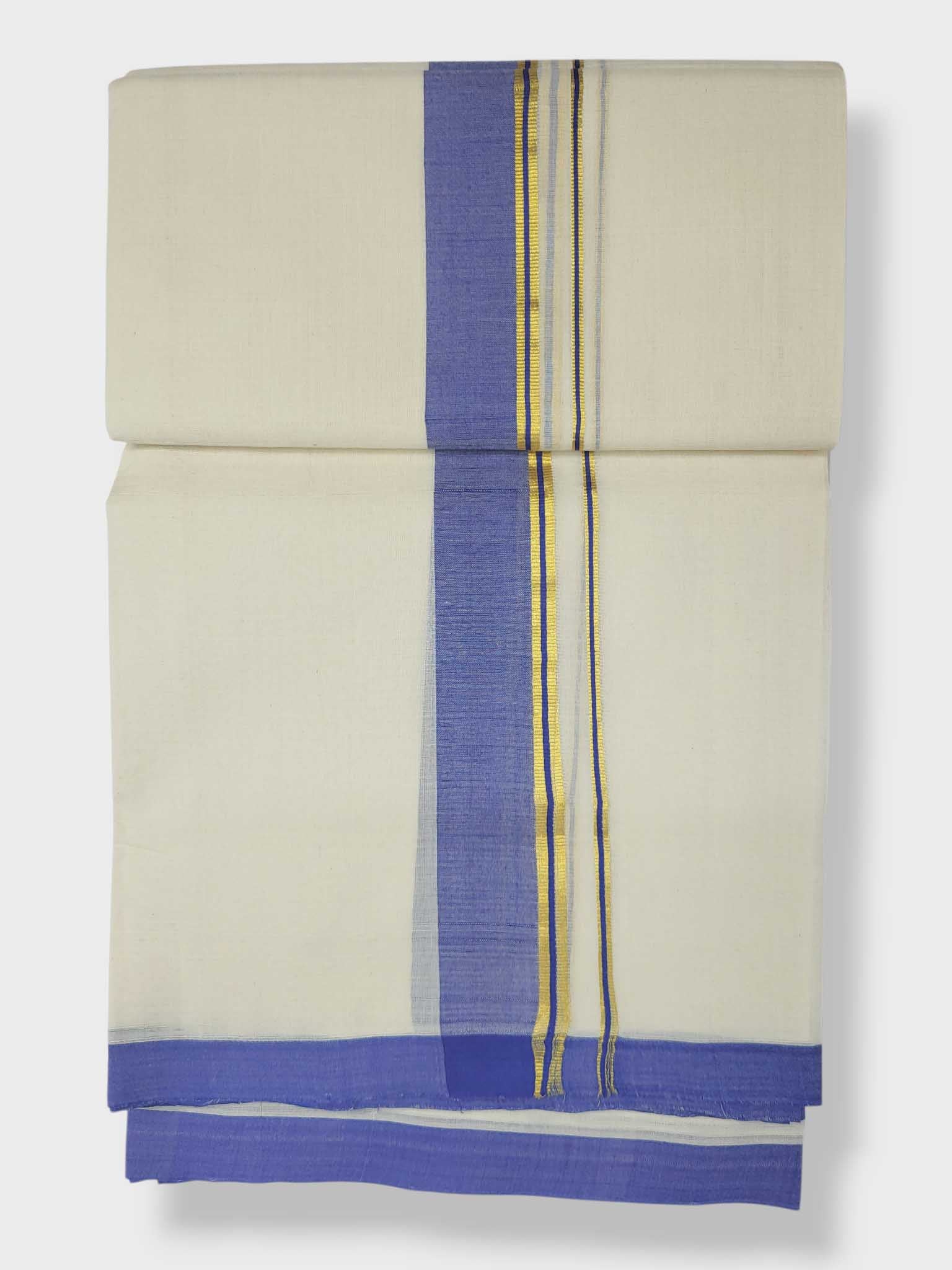 Kerala Balaramapuram Pure Cotton Handloom Mundu/Dhoti