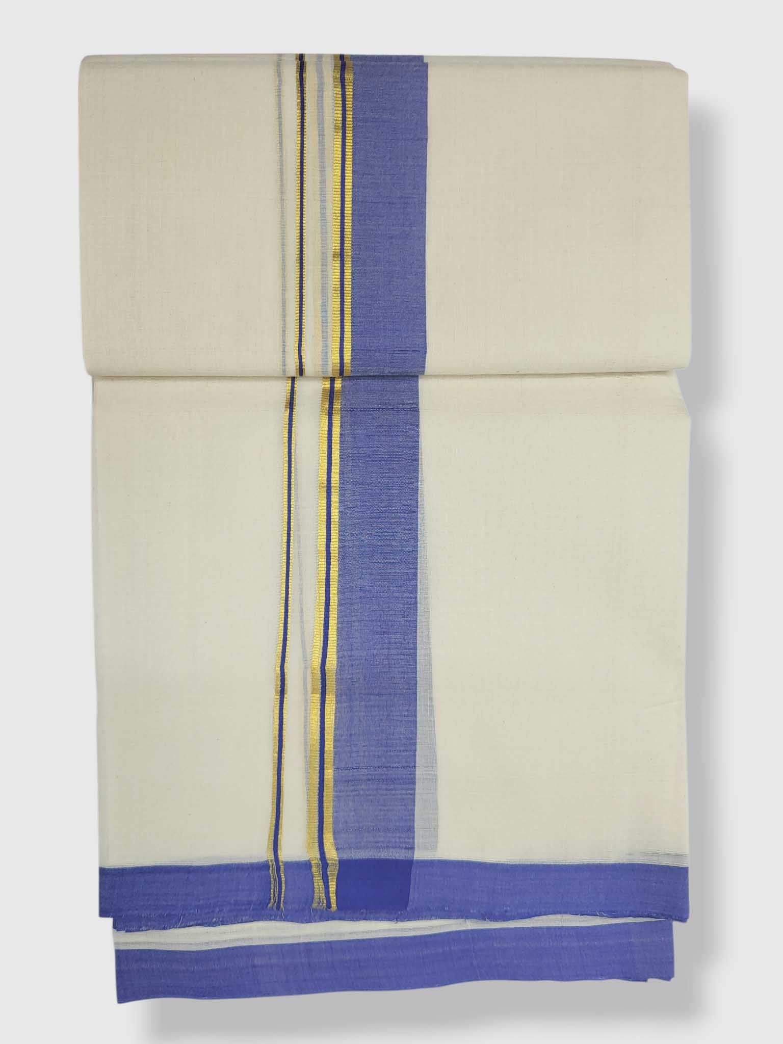 Kerala Balaramapuram Pure Cotton Handloom Mundu/Dhoti