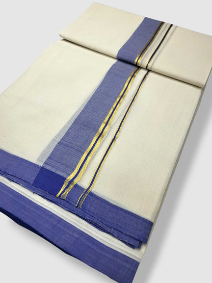 Kerala Balaramapuram Pure Cotton Handloom Mundu/Dhoti