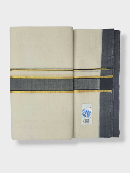 Kerala Balaramapuram Pure Cotton Handloom Mundu/Dhoti