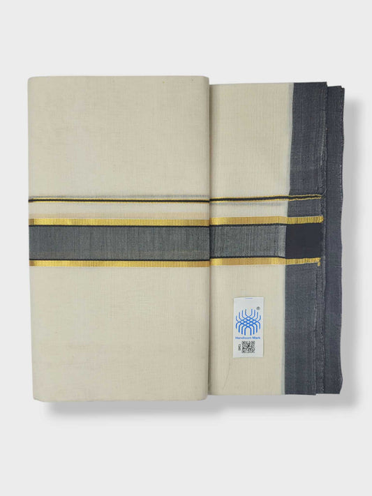 Kerala Balaramapuram Pure Cotton Handloom Mundu/Dhoti