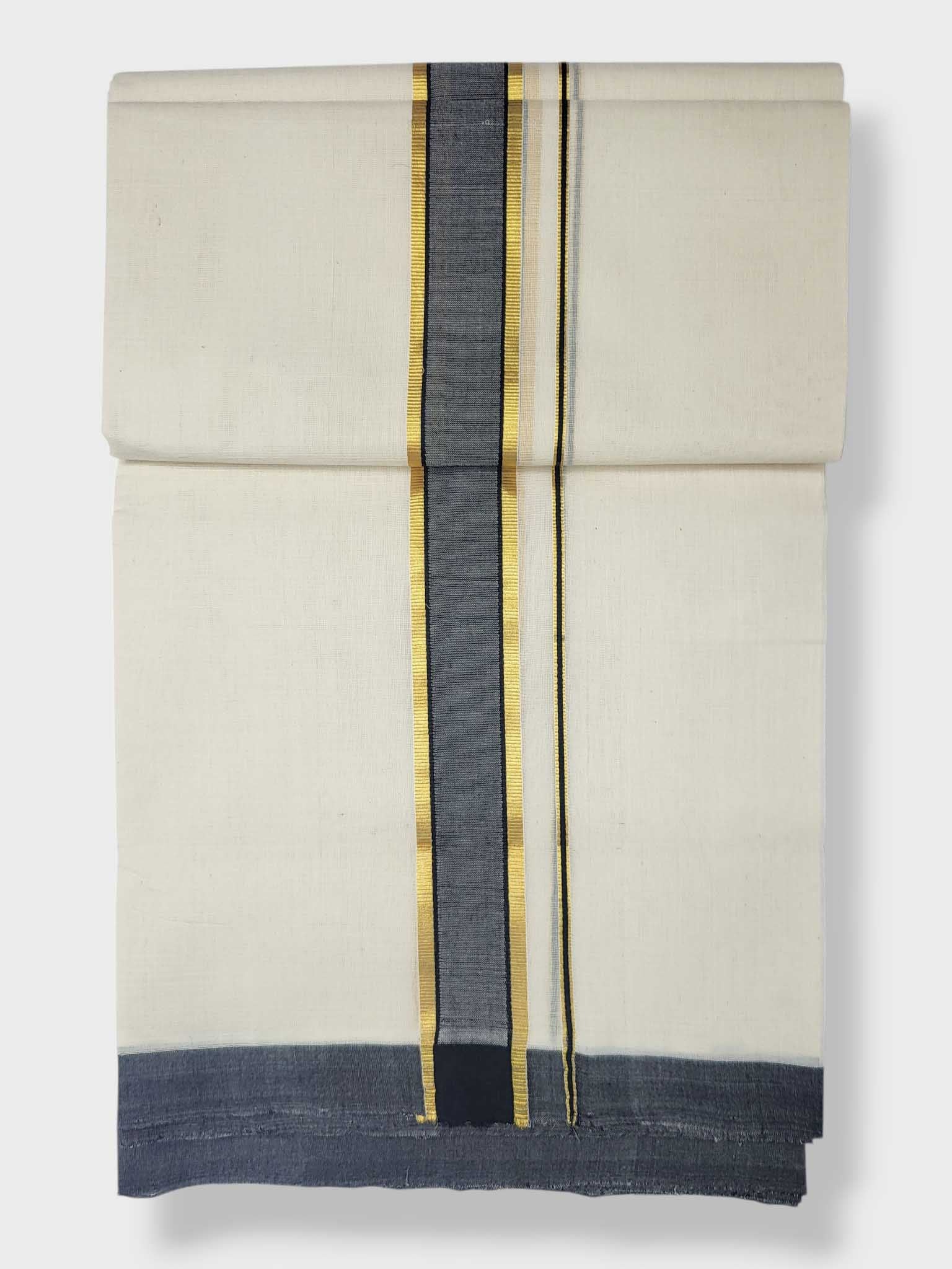 Kerala Balaramapuram Pure Cotton Handloom Mundu/Dhoti