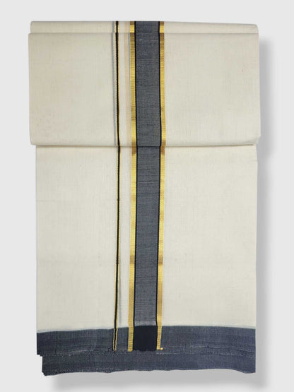 Kerala Balaramapuram Pure Cotton Handloom Mundu/Dhoti