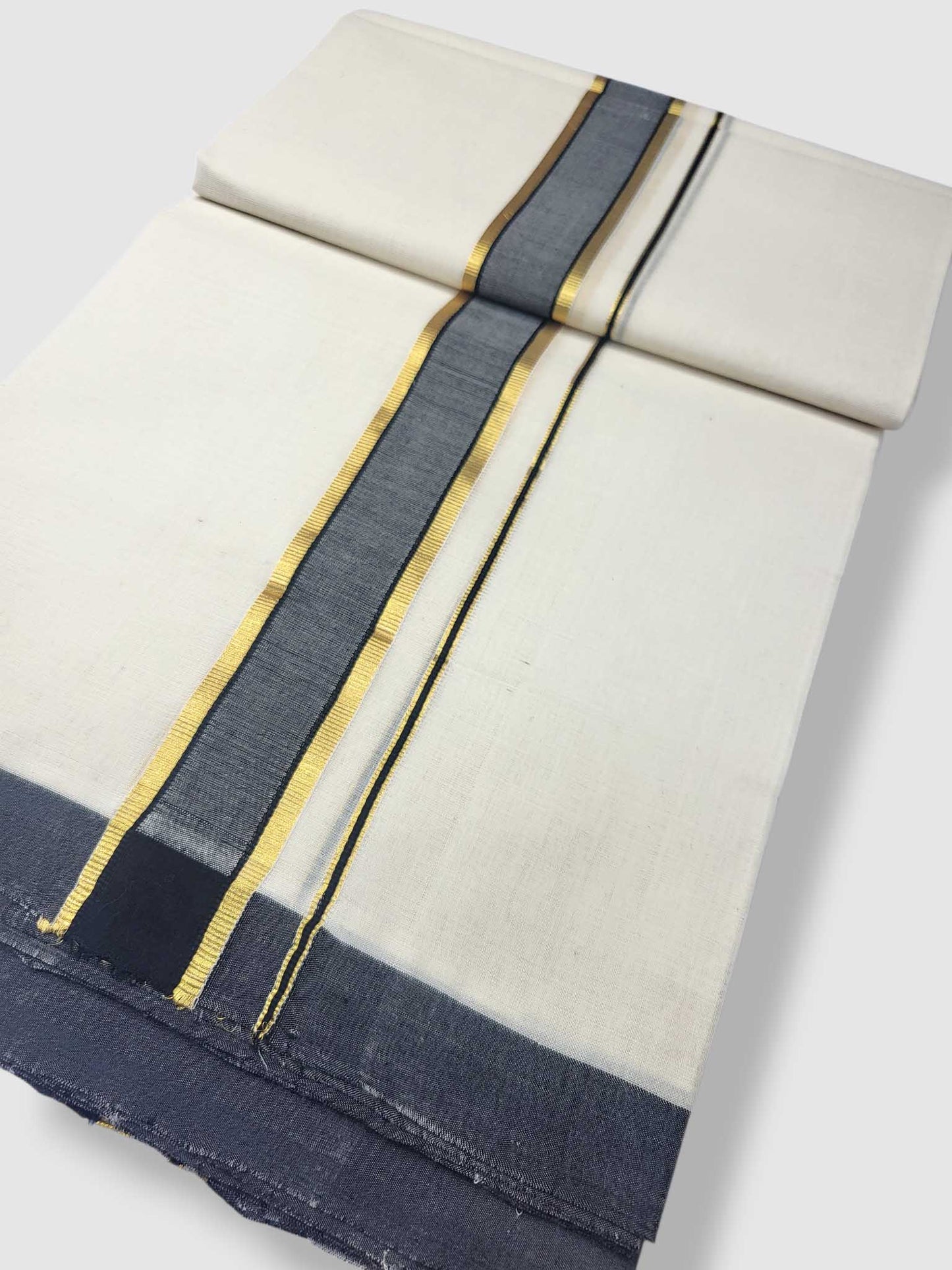 Kerala Balaramapuram Pure Cotton Handloom Mundu/Dhoti