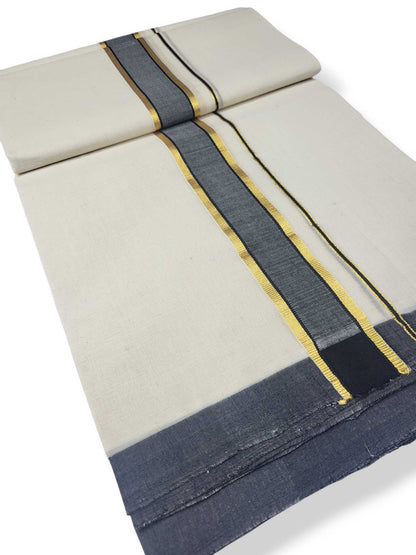 Kerala Balaramapuram Pure Cotton Handloom Mundu/Dhoti