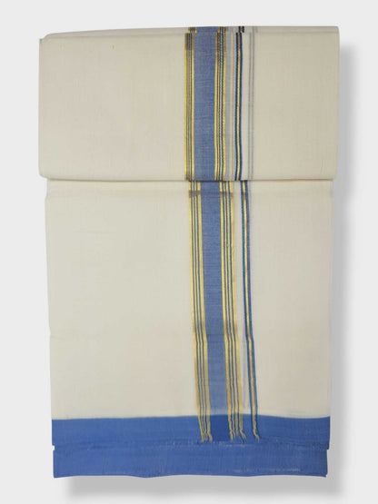 Kerala Balaramapuram Pure Cotton Handloom Mundu/Dhoti