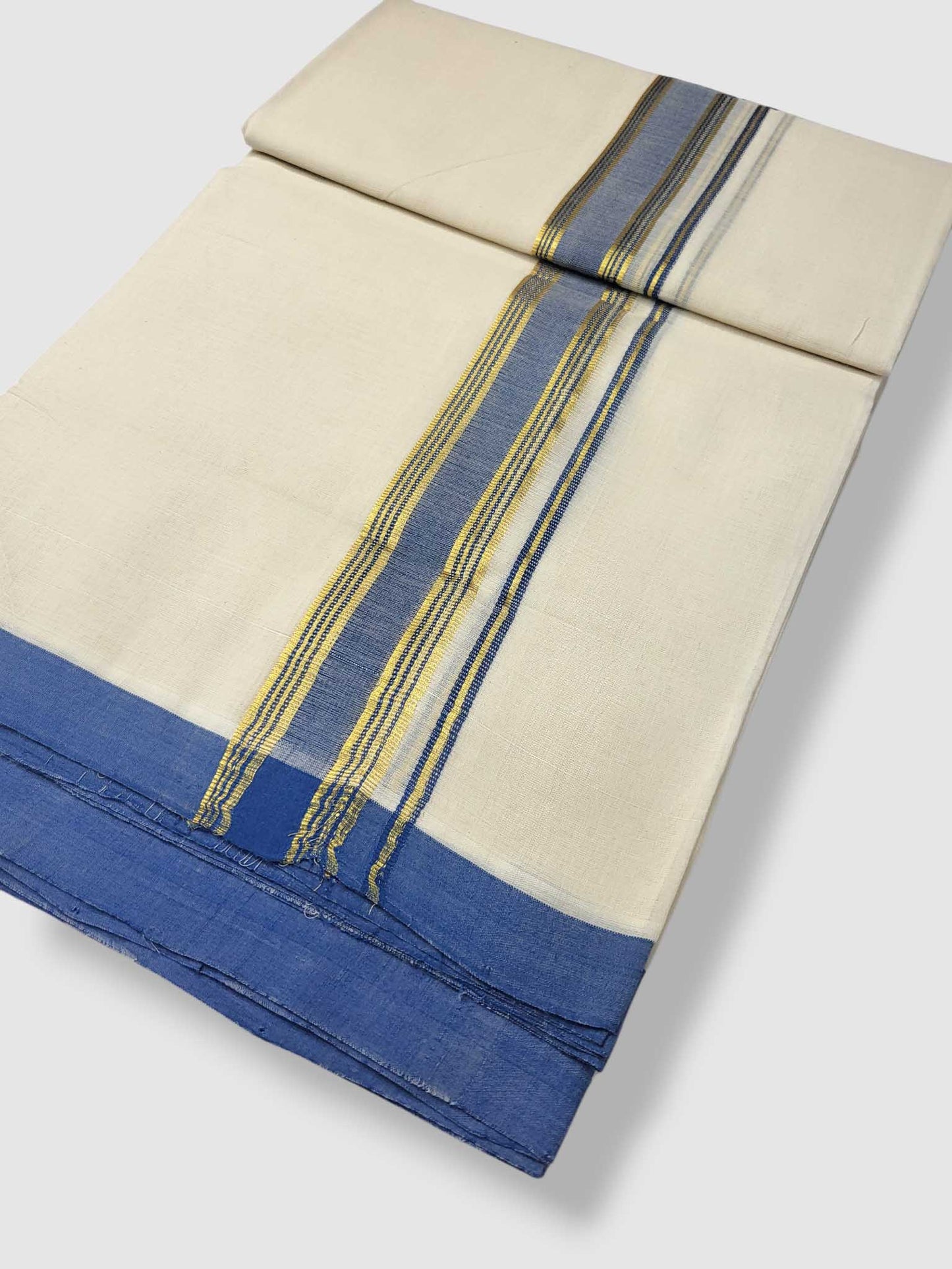 Kerala Balaramapuram Pure Cotton Handloom Mundu/Dhoti