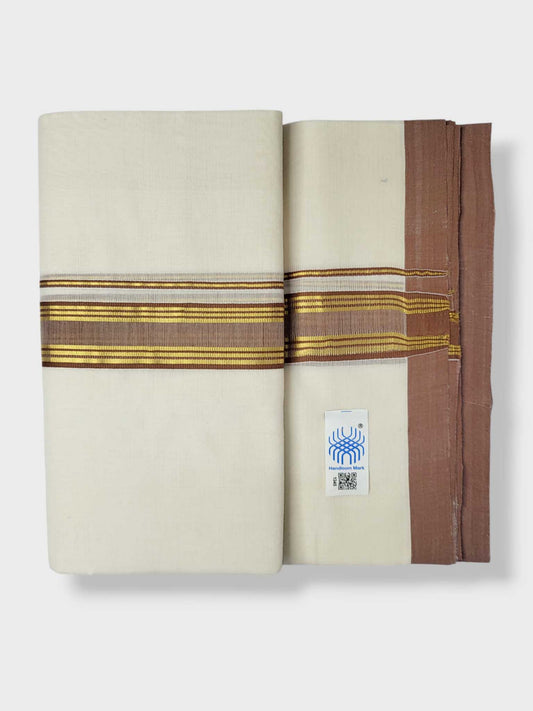 Kerala Balaramapuram Pure Cotton Handloom Mundu/Dhoti