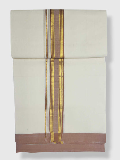 Kerala Balaramapuram Pure Cotton Handloom Mundu/Dhoti
