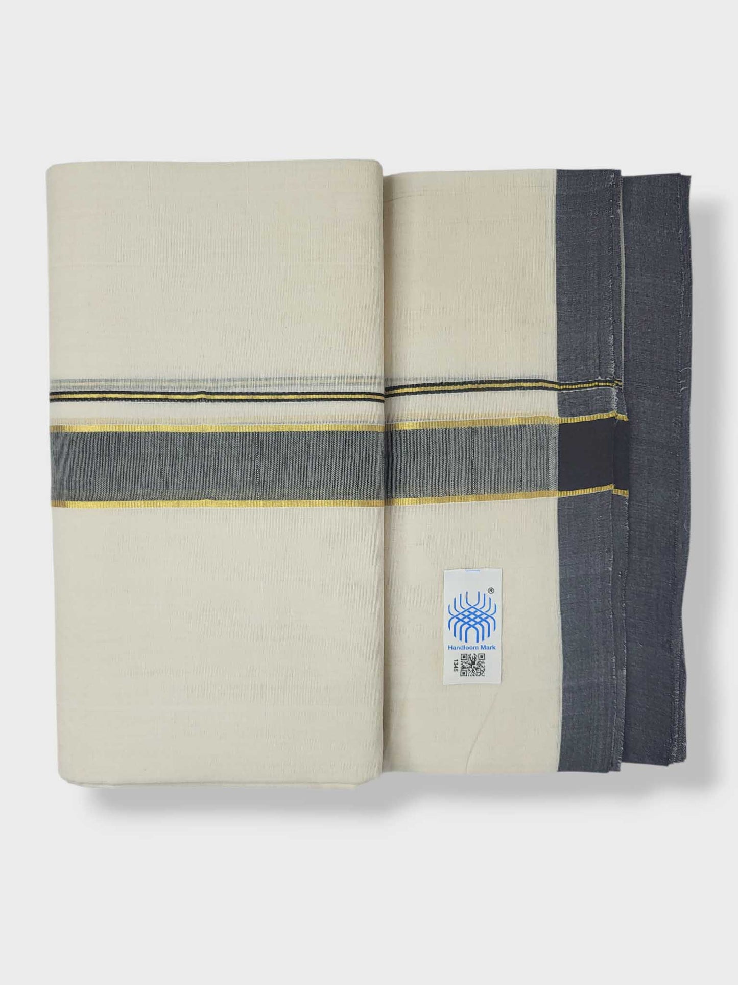 Kerala Balaramapuram Pure Cotton Handloom Mundu/Dhoti