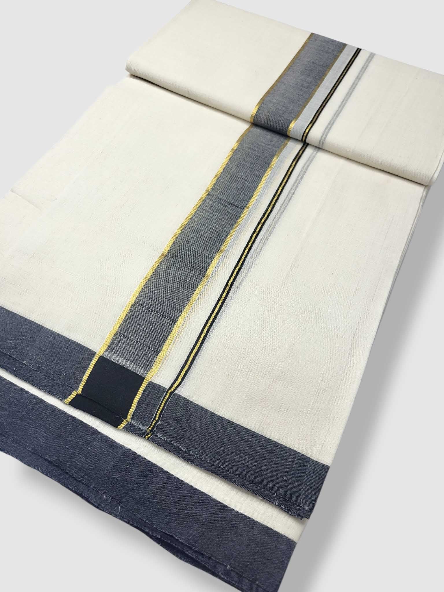 Kerala Balaramapuram Pure Cotton Handloom Mundu/Dhoti