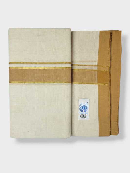 Kerala Balaramapuram Pure Cotton Handloom Mundu/Dhoti