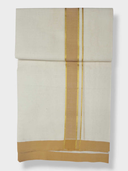 Kerala Balaramapuram Pure Cotton Handloom Mundu/Dhoti