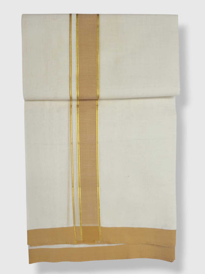 Kerala Balaramapuram Pure Cotton Handloom Mundu/Dhoti