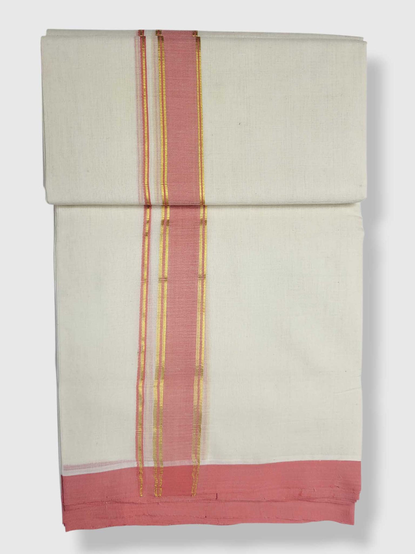 Kerala Balaramapuram Pure Cotton Handloom Mundu/Dhoti