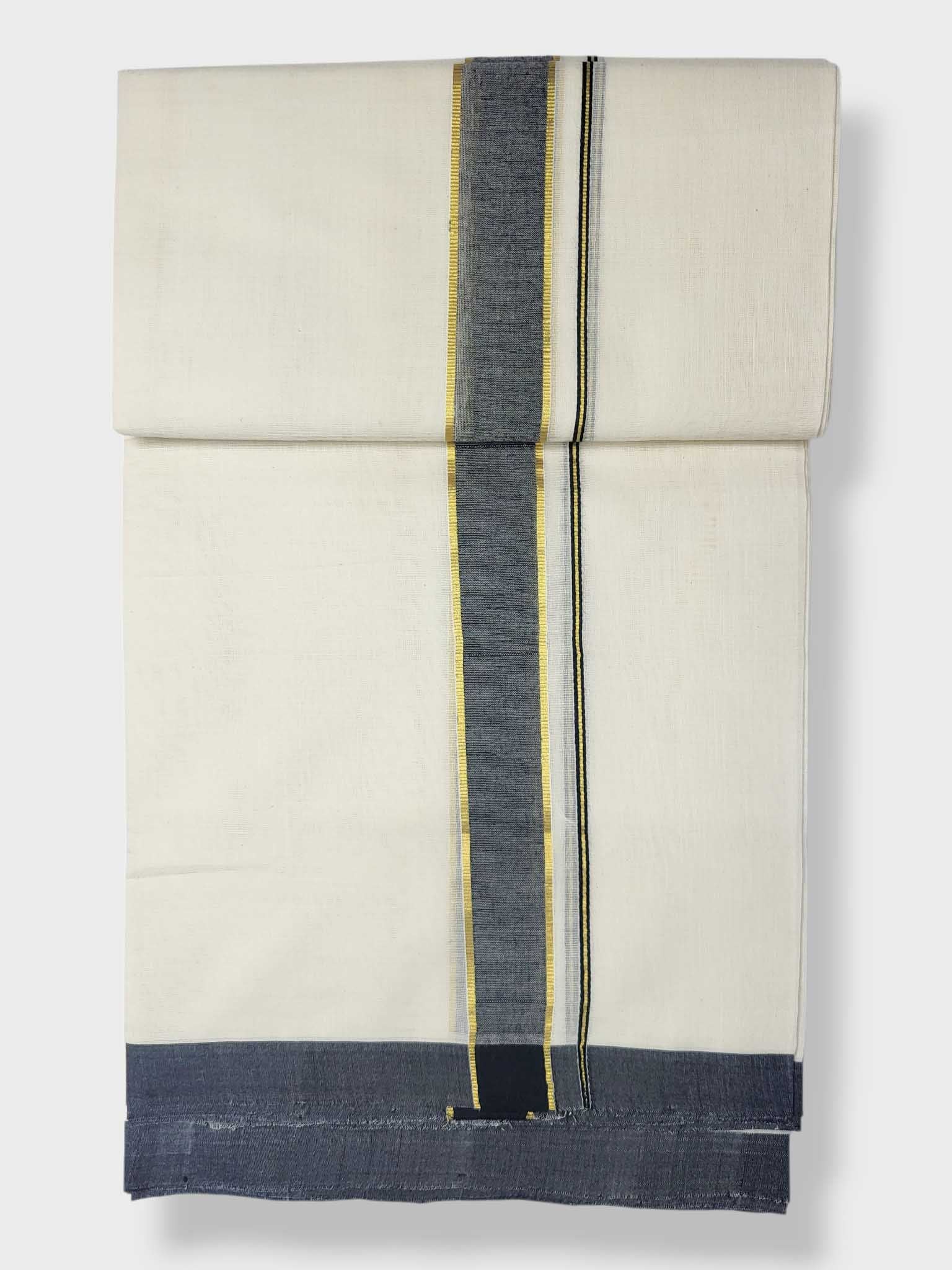 Kerala Balaramapuram Pure Cotton Handloom Mundu/Dhoti