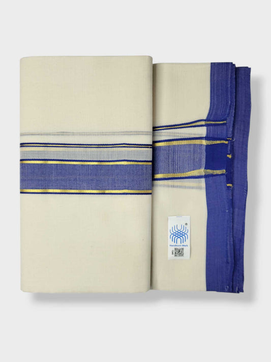 Kerala Balaramapuram Pure Cotton Handloom Mundu/Dhoti