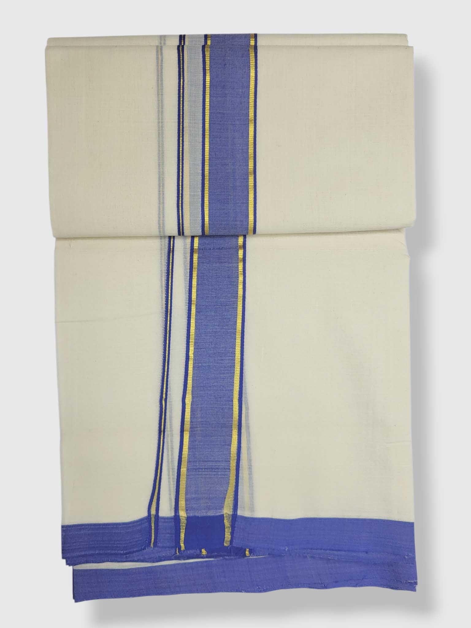 Kerala Balaramapuram Pure Cotton Handloom Mundu/Dhoti